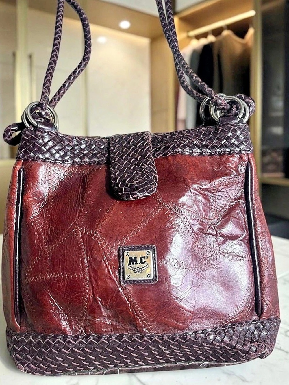 M.C Shoulder Bag in Brown